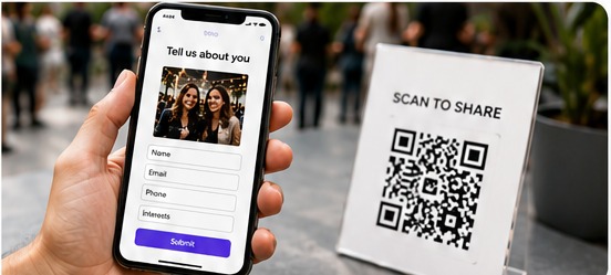 Mobile data capture and sharing interface